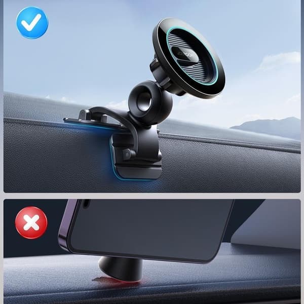 Joyroom Magnetisk Cockpit Mobilhållare - Svart
