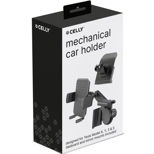 Celly Mobilhållare för Tesla Model X, Y, 3, S Skärm + instrumentbräda