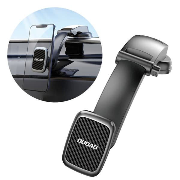 Dudao F12s car dashboard phone stand Black musta