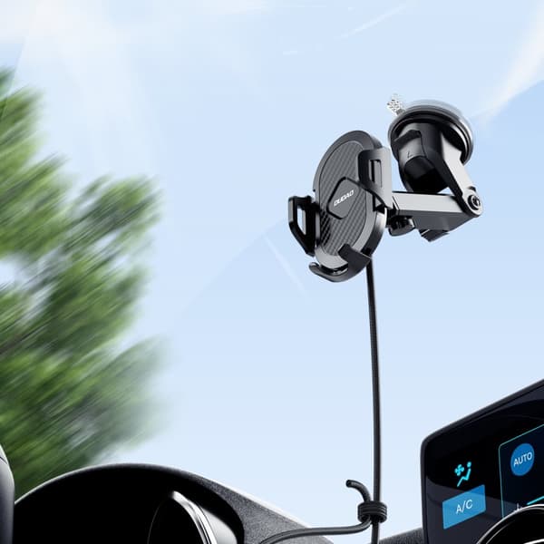 Dudao F2S Upgrade foldable suction cup phone holder Black