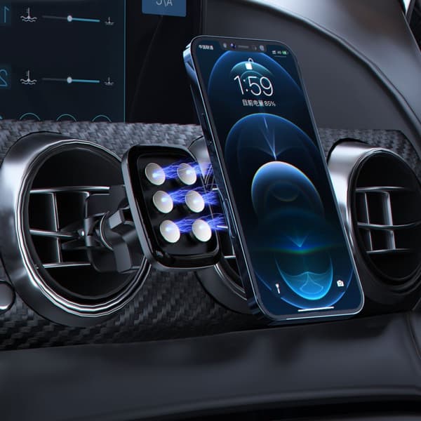 Dudao Dudao F8H magnetic car phone holder black (F8H)