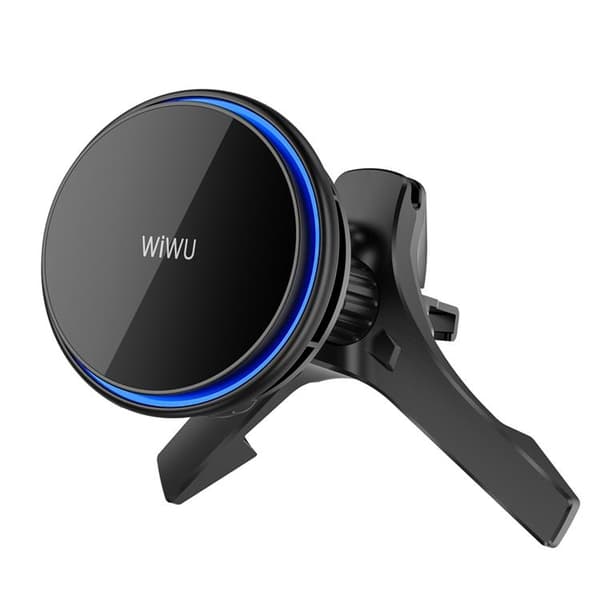 WIWU Magnetisk Bilhållare Med Trådlös Laddning 15W CH-317 - Svart