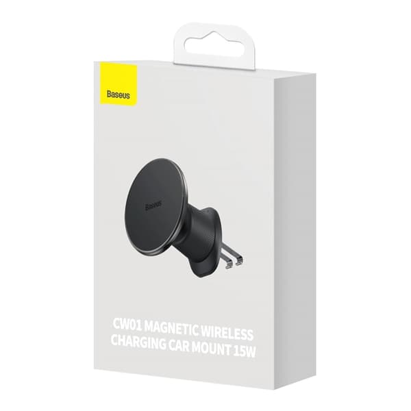 Baseus Magnetisk Bilhållare för iPhone med 15W Trådlös Laddare