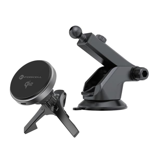 Forcell Qi2 MagSafe Bilhållare med 15W Trådlös Laddning F-Grip