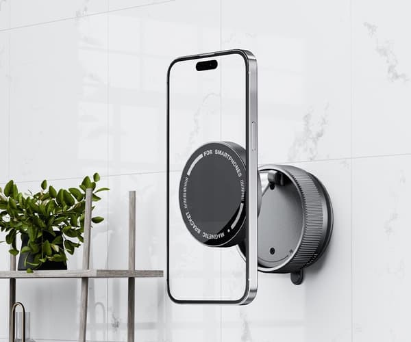 Magnetisk Mobilholder til Bil – Vakuumsug & 360° Rotasjon