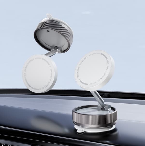 Magnetisk Mobilholder til Bil – Vakuumsug & 360° Rotasjon