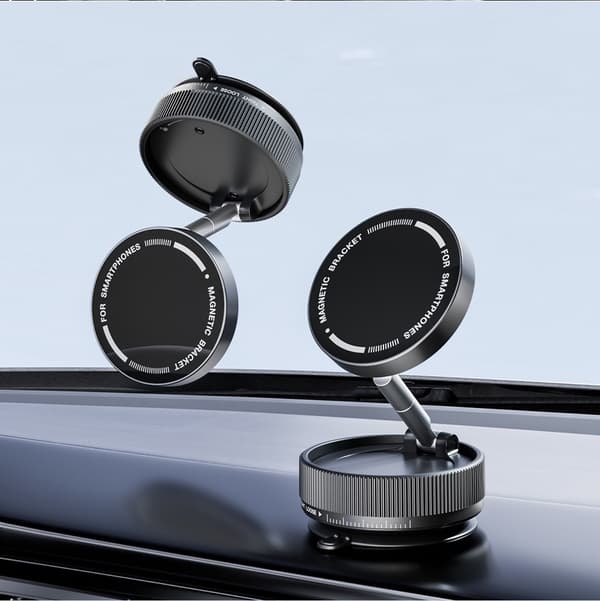 Magnetisk Mobilholder til Bil – Vakuumsug & 360° Rotasjon