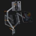 Miniatyrbillede 3 af 7: BONERUY Holder Justerbar Arm Mobiltelefon Tablet Stand Lazy Bracket - Sølv