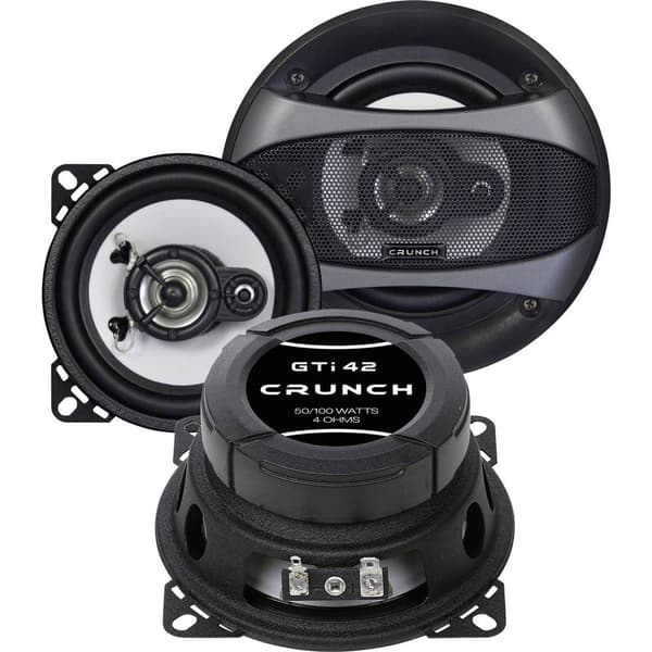 Crunch GTI-42 3-vägs triaxialhögtalare 100 W Innehåll: 1 par