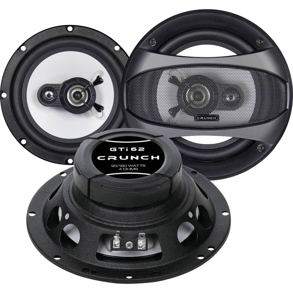 Crunch GTI-62 3-vägs triaxialhögtalare 180 W