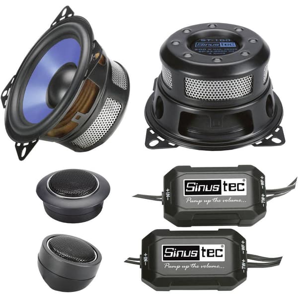 Sinustec ST-100 2-vägs högtalare Set 200 W Innehåll: 1 set
