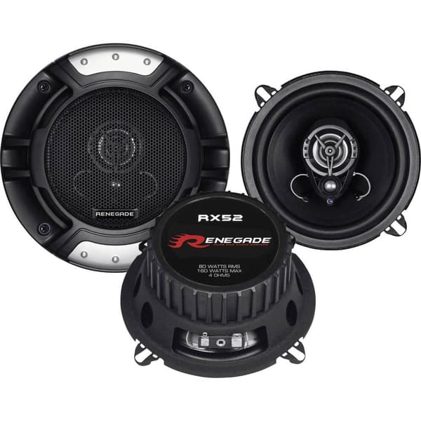 Renegade RX52 2-vägs koaxialhögtalare 160 W Innehåll: 1 par
