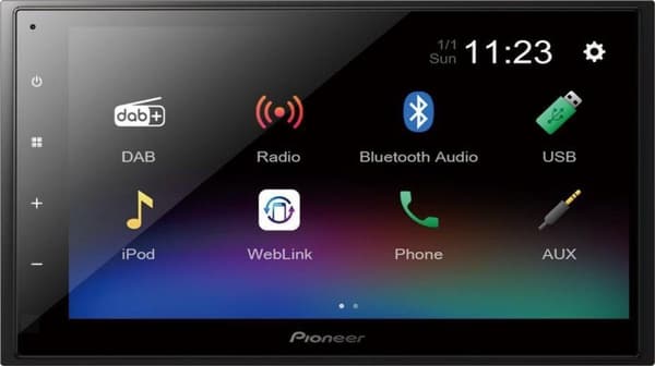 Pioneer DMH-A340DAB Multimedia Bilradio inklusive DAB+ (2-DIN)