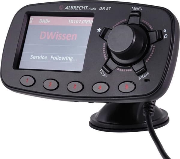Albrecht.Audio DR57 DAB+ vastaanotin Handsfree-toiminto, Imukupin pidike