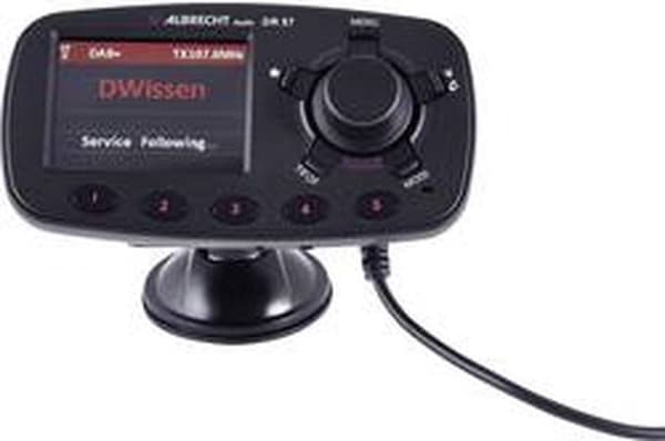 Albrecht.Audio DR57 DAB+ vastaanotin Handsfree-toiminto, Imukupin pidike