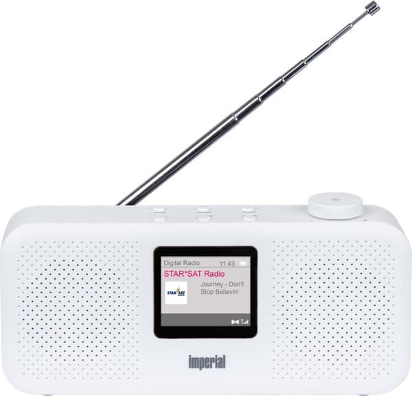 Imperial Dabman 16 valkoinen DAB+ stereoradio, FM, herätys, uniajastin