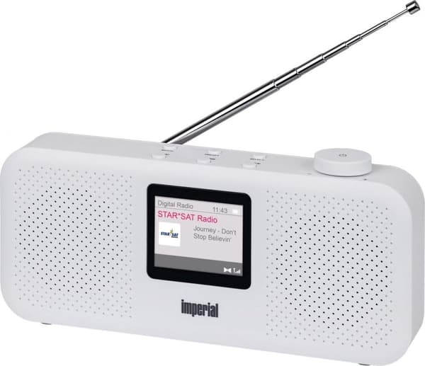 Imperial Dabman 16 valkoinen DAB+ stereoradio, FM, herätys, uniajastin