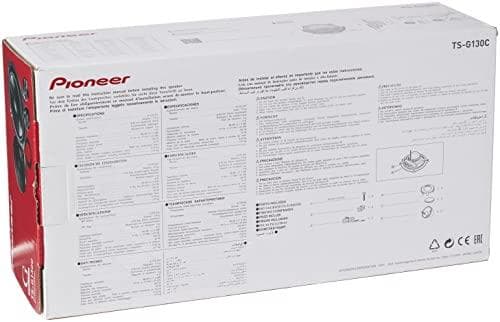 Pioneer TS-G130C 2-vejs komponenthøjttaler til biler (250 W), 13 cm, kraftig lyd, IMPP kegle for optimal bas, 40 W indgangseffekt, 44 mm monteringsdyb