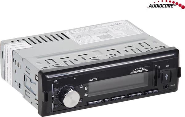 Radio Audiocore AC9720 B MP3 / WMA / USB / RDS / SD ISO Bluetooth Monivärinen, APT-X-teknologia