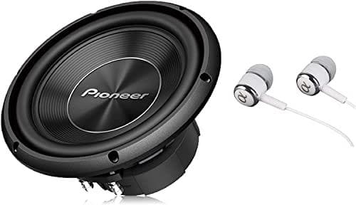 Pioneer TS-A250S4 subwoofer med svingspole til kabinetinstallation (1.300 W), 25 cm/10", IMPP membran for kraftig lyd, kontinuerlig udgangseffekt 400