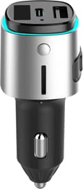 Miniatyrbild 3 av 10: 4smarts Bluetooth FM Musiksändare USB/USB-C Bilsnabbladdare Svart
