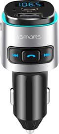 Miniatyrbild 2 av 10: 4smarts Bluetooth FM Musiksändare USB/USB-C Bilsnabbladdare Svart