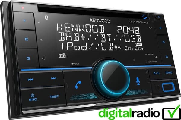 Kenwood DP-X7300DAB 2DIN autoradio - monivärinen