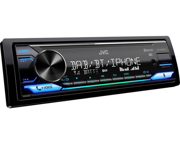 JVC KD-X482DBT 1DIN Autoradio - 10 cm syvä
