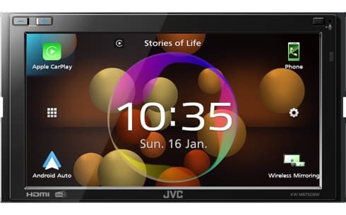 JVC KW-M875DBW auton mediavastaanotin musta WLAN 180 W Bluetooth (KWM875DBW)