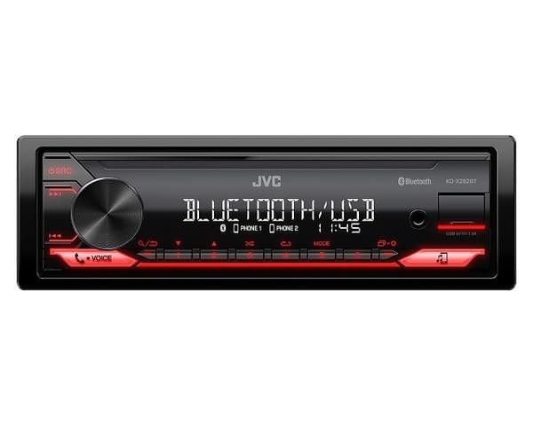 AUTORADIO JVC KDX-282BT PUNAINEN