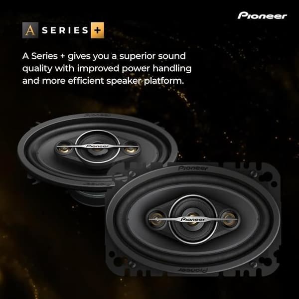 Bilhögtalare - Pioneer - TS-A4671F - 4-vägs - 210 Watts - Känslighet 88 dB