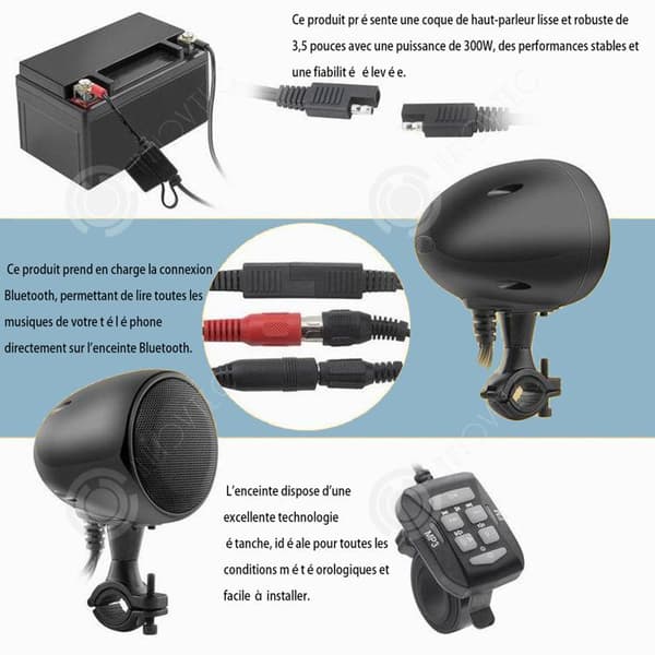 INN Diskanthögtalare 2st vattentät Bluetooth 3,5 tum bilstereo Bildiskanthögtalare Bilhögtalare