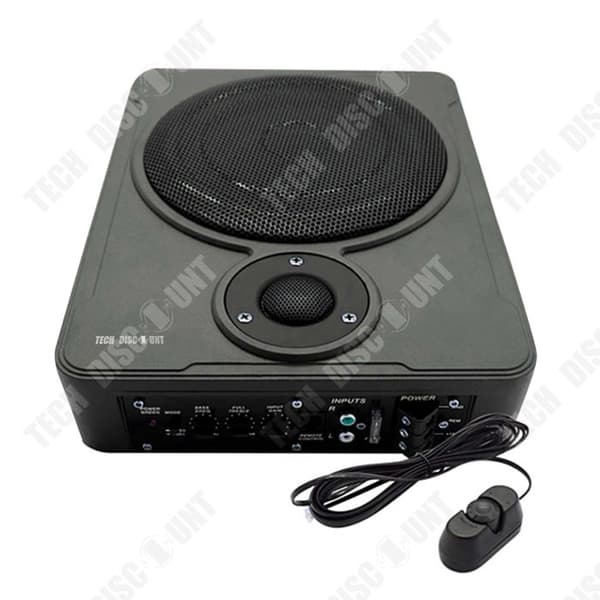 TD® Car Audio Car Slim Seat Subwoofer 8 tum med diskant Subwoofer 12v Kabeldragning 600W Bil Subwoofer Lämplig för högtalare i bilar