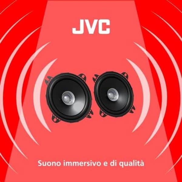 Bilhögtalare - JVC - CS-J410X - 210 Watts - 10cm - Koaxiala