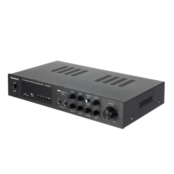 600W Digital Effektforstærker, 5.1-kanals Surround Sound, Bluetooth-forbindelse,sort