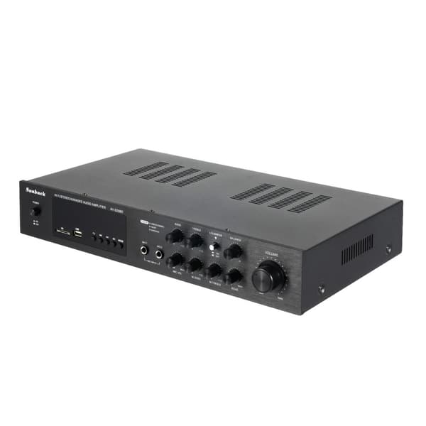600W Digital Effektforstærker, 5.1-kanals Surround Sound, Bluetooth-forbindelse,sort