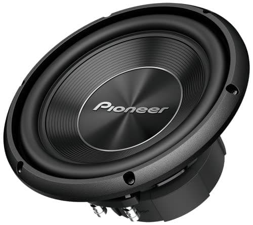 Pioneer TS-A250S4 subwoofer med talspole för skåpinstallation (1 300 W), 25 cm/10", IMPP-membran för kraftfullt ljud, kontinuerlig uteffekt 400 W, sva