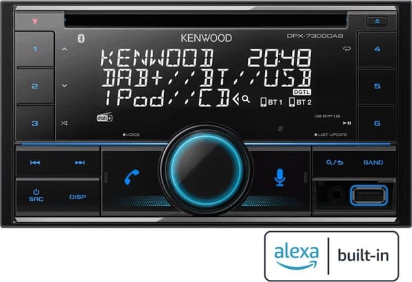 Kenwood DP-X7300DAB 2DIN autoradio - monivärinen