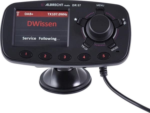 Albrecht.Audio DR57 DAB+ vastaanotin Handsfree-toiminto, Imukupin pidike