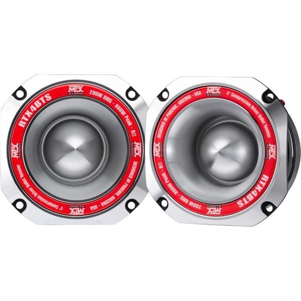 MTX AUDIO - MTX tehokas diskanttikaiutin RTX4BTs - Ø10cm - 45mm kela - 200W RMS - 800W - Huippu 8O 103.0dB/2V/1m myydään erikseen