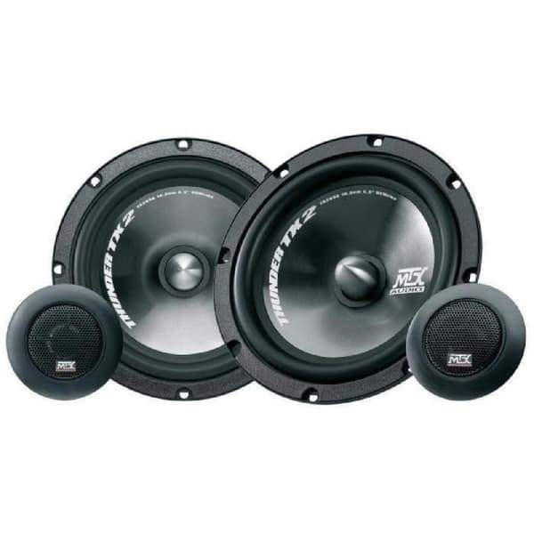 MTX TX265S Bilhøjttalere 2-vejs sæt 16,5 cm 65 W RMS 40 Neodym diskant 25 mm silkekuppel polypropylenkegle