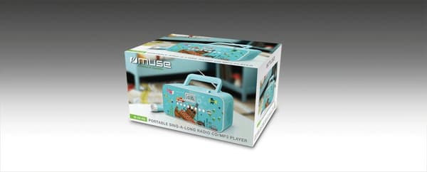 Muse M-29KB bärbar stereo Digital 1 W FM, MW, PLL Flerfärgad MP3-uppspelning