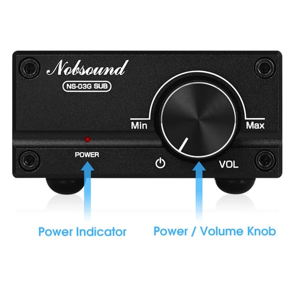 Subwooferförstärkare, 100W maximal effekt, klass D-förstärkning