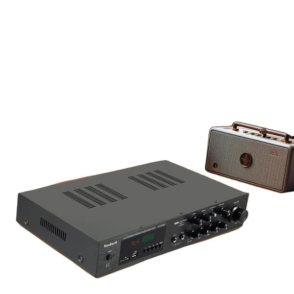 Kraftfuld stereo forstærker, 600W spidseffekt, 5.1-kanals surroundlyd, Bluetooth-forbindelse