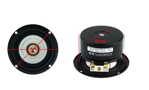 Högtalarenhet, Full Range, Aluminium Basin Head Horn, Rund 4Ohm