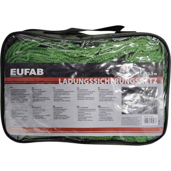 Eufab 10508 Bagagenät för släp (L x B) 1.5 m x 2.2 m Med gummiband