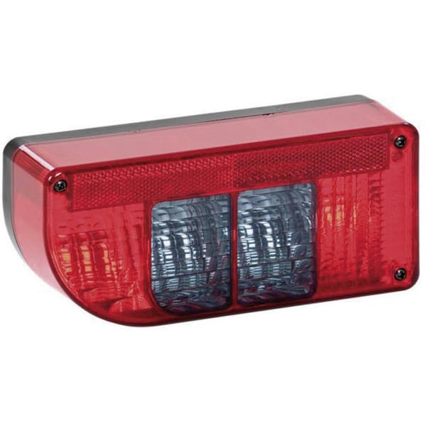 SecoRüt Baklykta Blinkers, Bromsljus, Dimbakljus, Registreringsskyltljus, Baklampa bak, vänster 12 V Klart glas