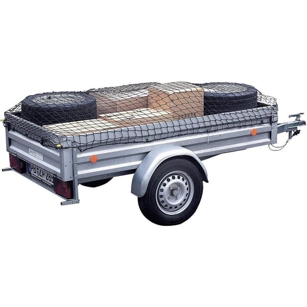 HP Autozubehör 25164 Bagagenät för släp (L x B) 2.1 m x 1.25 m Flexibel, tänjbar, Med gummiband