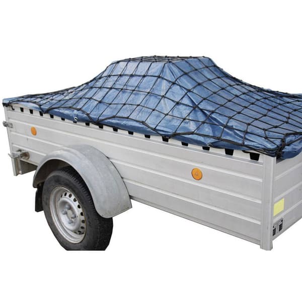 HP Autozubehör 25164 Bagagenät för släp (L x B) 2.1 m x 1.25 m Flexibel, tänjbar, Med gummiband