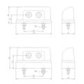 Miniatyrbild 3 av 3: WAS Registreringsskyltljus Registreringsskyltljus bak 12 V
